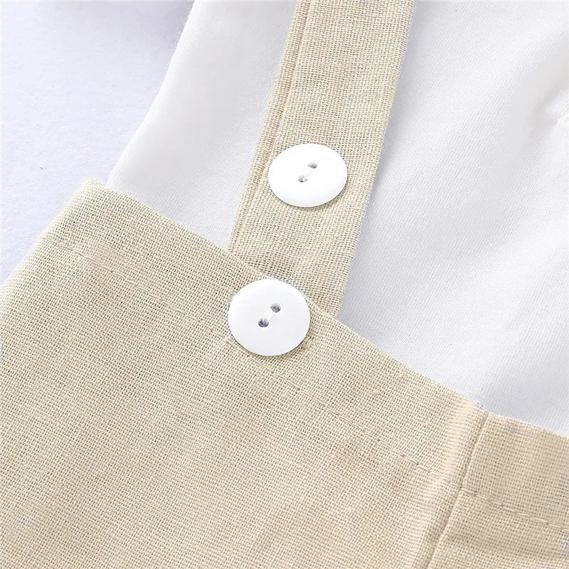 Newborn Boy Gentleman Bowtie Romper – Summer Set 0-24M - Image 2