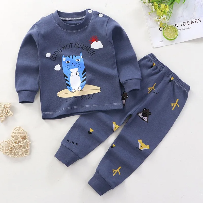 Toddler Cartoon Pajama Suit – Autumn Outfits 1-4Y - Image 2