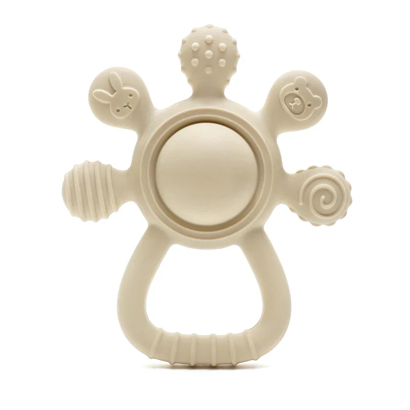 Baby Bunny Palm Rattle Teether – Safe Soothing Chew Toy - Image 2