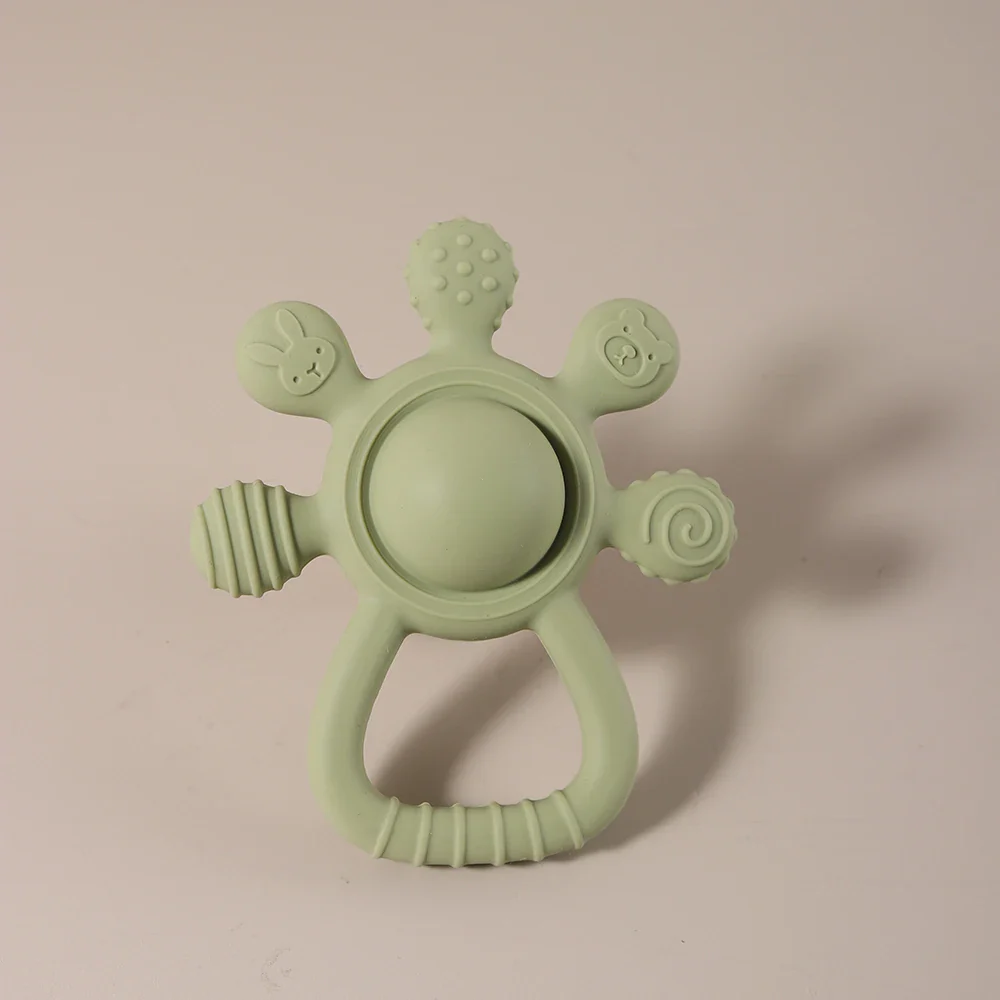 Baby Bunny Palm Rattle Teether – Safe Soothing Chew Toy - Image 9