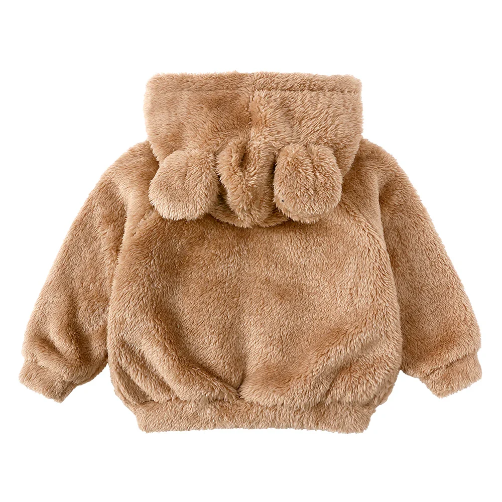 Winter Hooded Fleece Coat – Warm & Cozy - Image 3