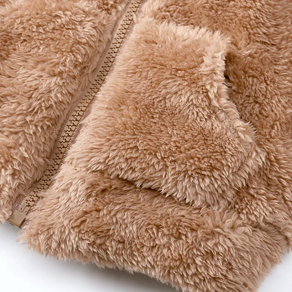 Winter Hooded Fleece Coat – Warm & Cozy - Image 4