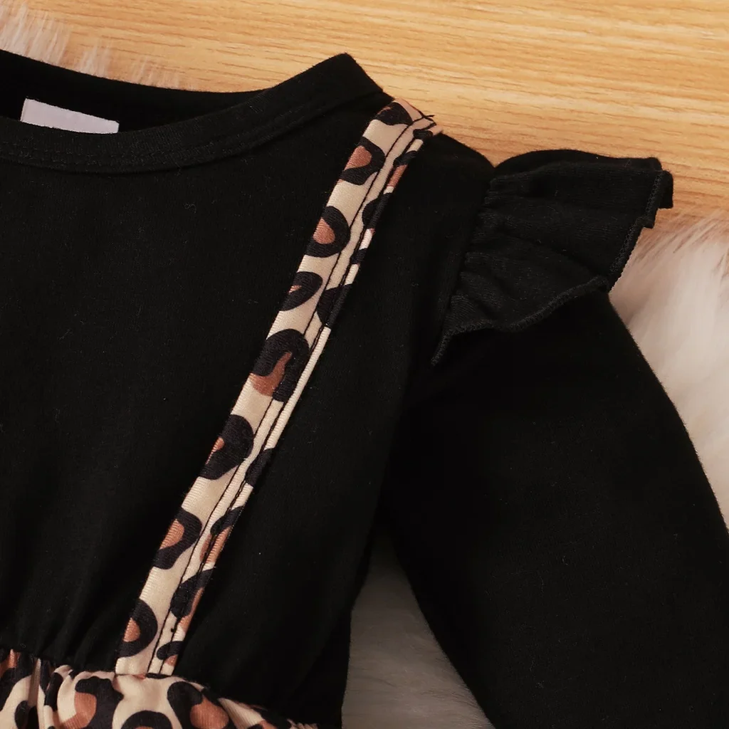 Leopard Bodysuit Set – Adorable Girl Outfit - Image 3