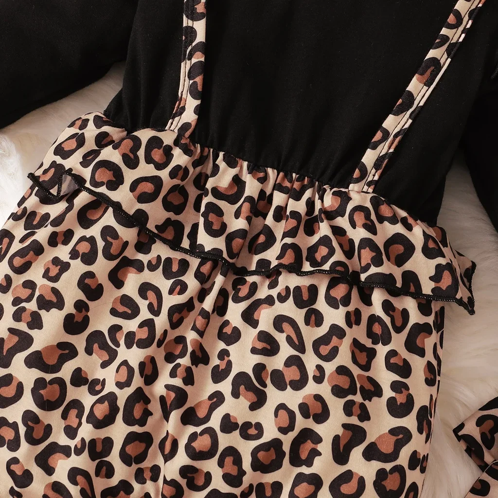 Leopard Bodysuit Set – Adorable Girl Outfit - Image 4