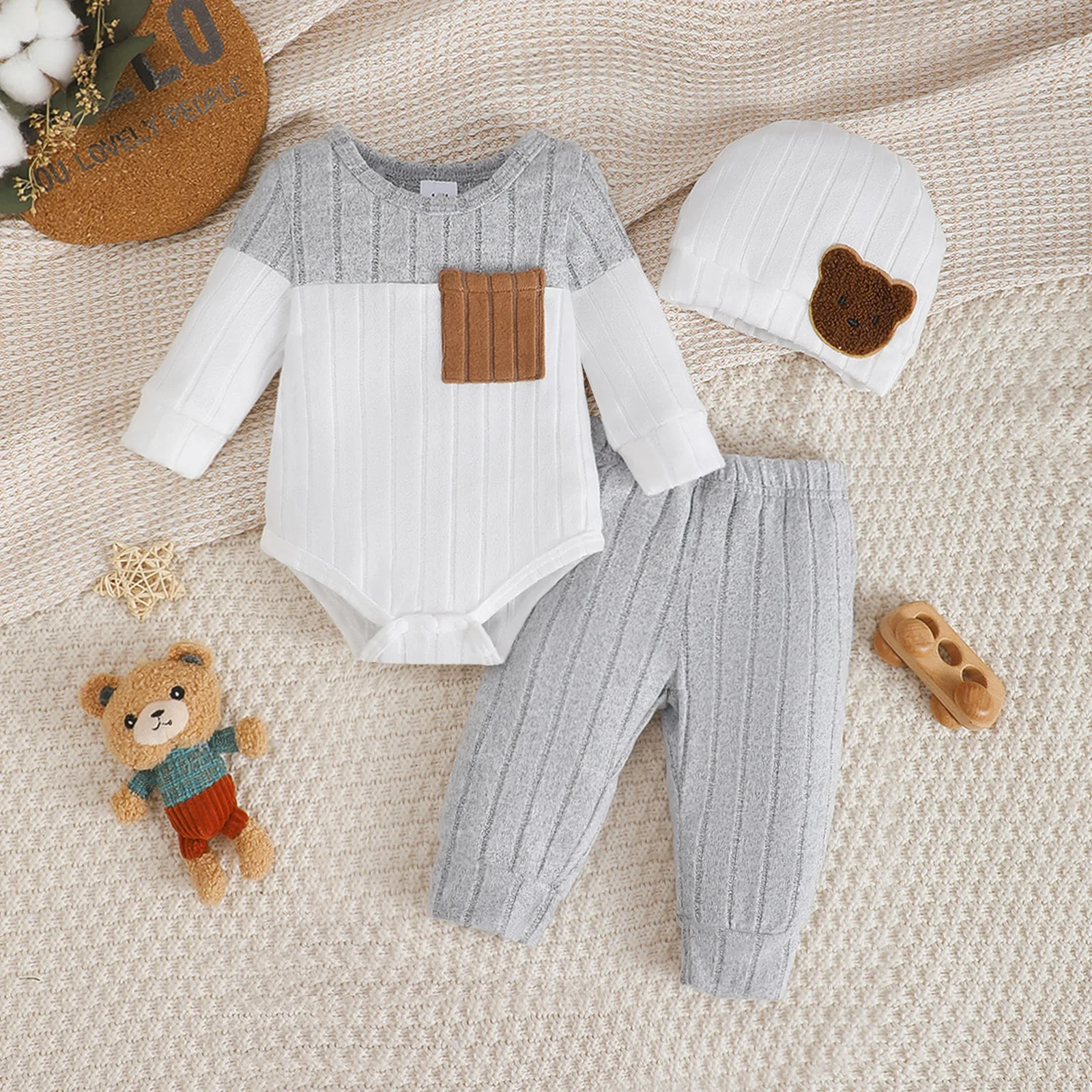 Color-Blocked Newborn Set - 0-18M Essentials - Image 8
