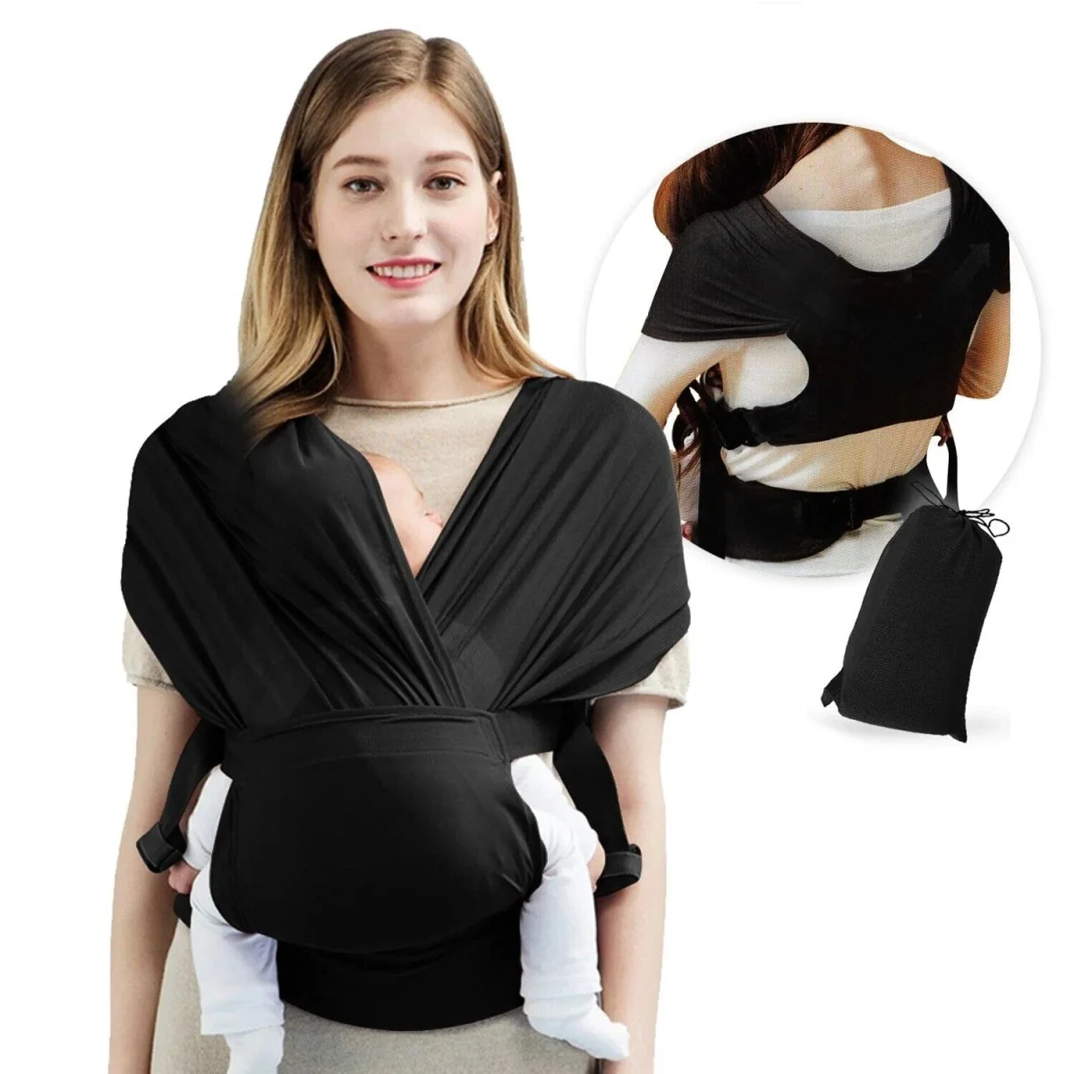 Adjustable Wrap Baby Carrier - Image 4