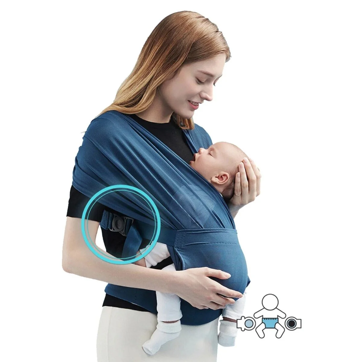 Adjustable Wrap Baby Carrier - Image 7
