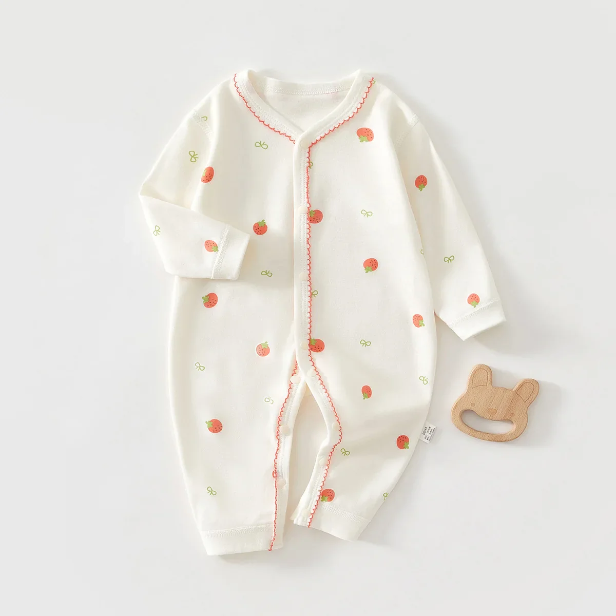Pure Cotton Hooded Jumpsuit – Boneless Comfort for Newborns - Image 5