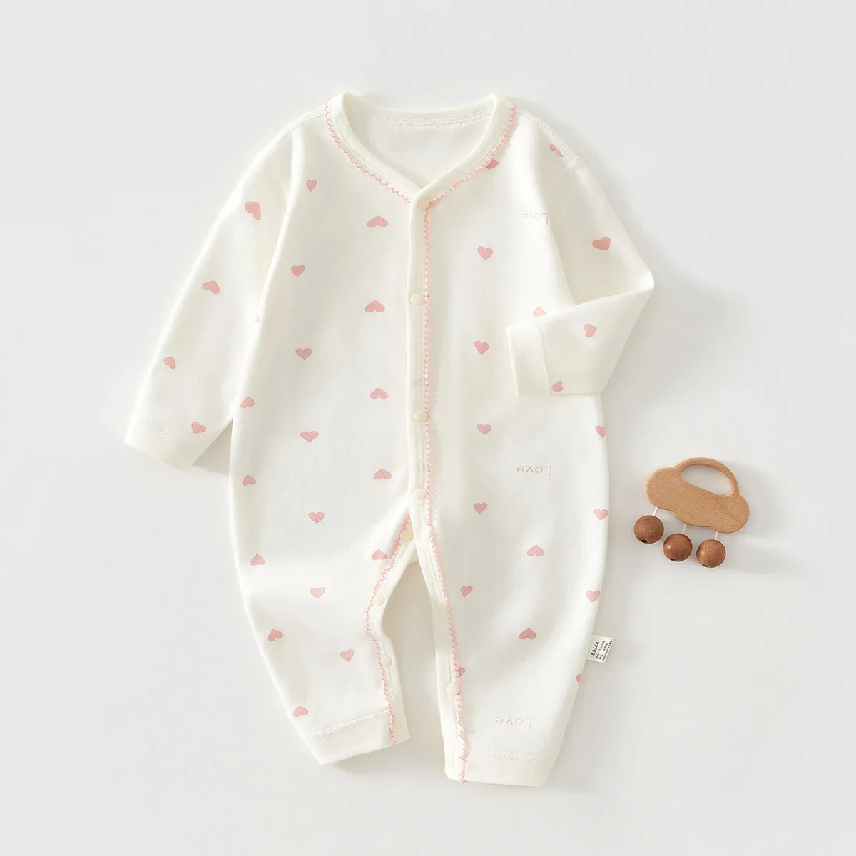 Pure Cotton Hooded Jumpsuit – Boneless Comfort for Newborns - Image 6