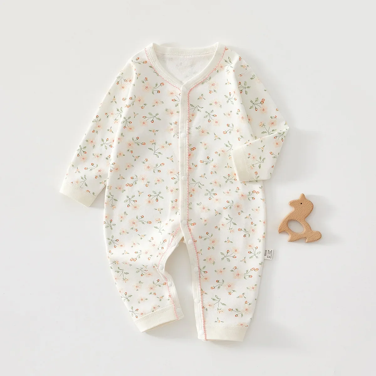 Pure Cotton Hooded Jumpsuit – Boneless Comfort for Newborns - Image 7