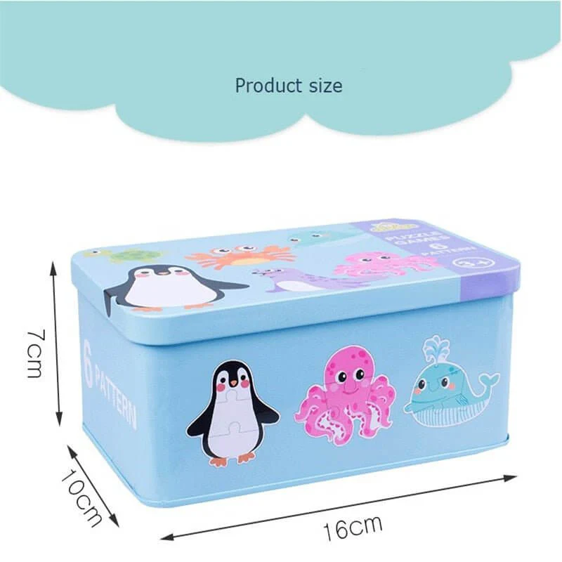 Baby 3D Animals Puzzle Iron Box - Image 5