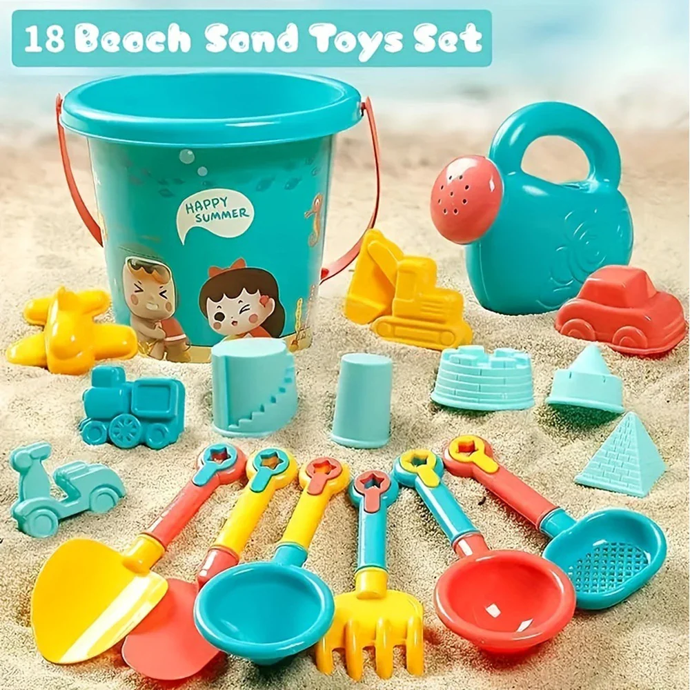 Baby Beach Sand Toy Set 18-Piece – Summer Outdoor Fun