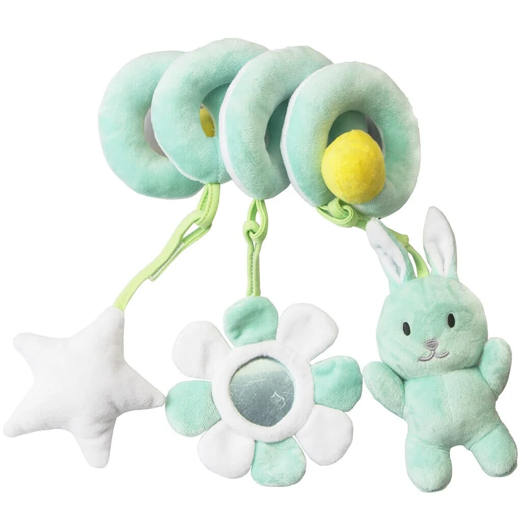 Baby Black White Stroller Spiral Plush Toys - Image 10