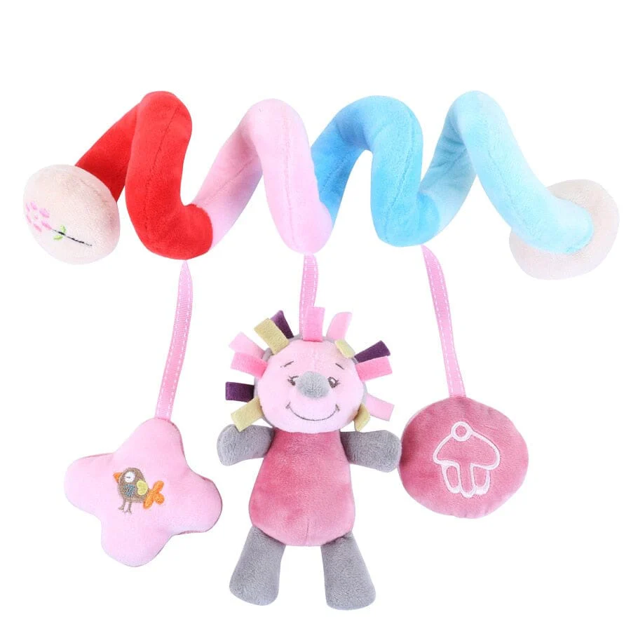 Baby Black White Stroller Spiral Plush Toys - Image 11