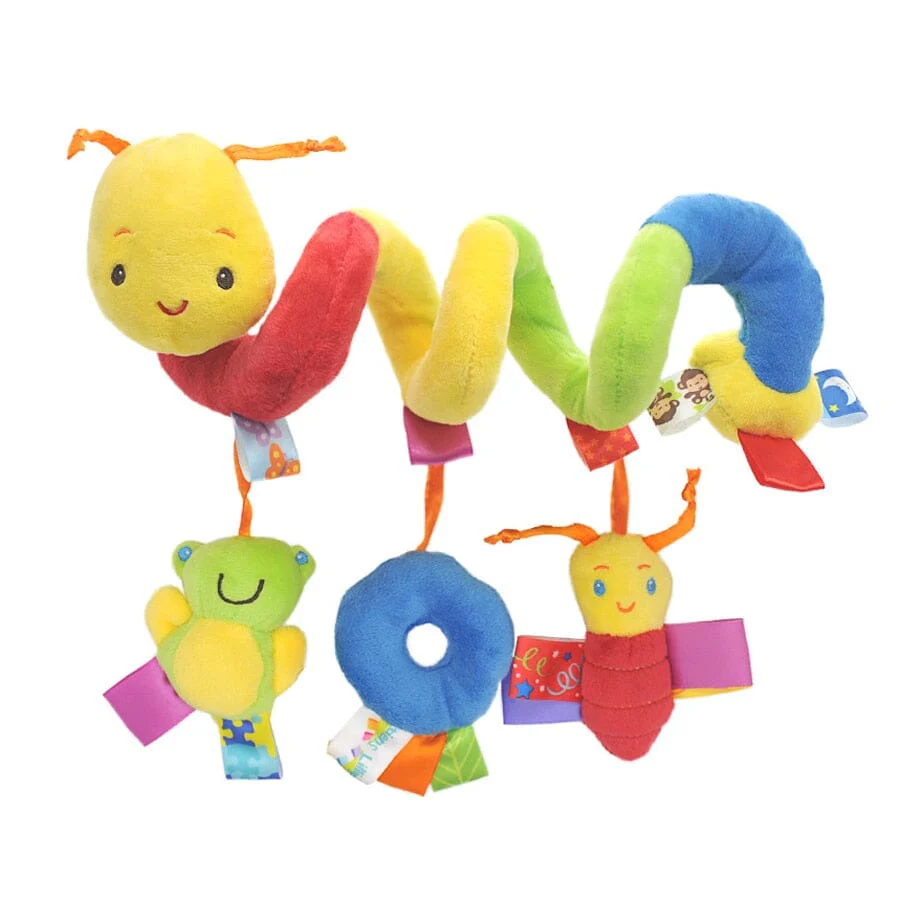 Baby Black White Stroller Spiral Plush Toys - Image 18