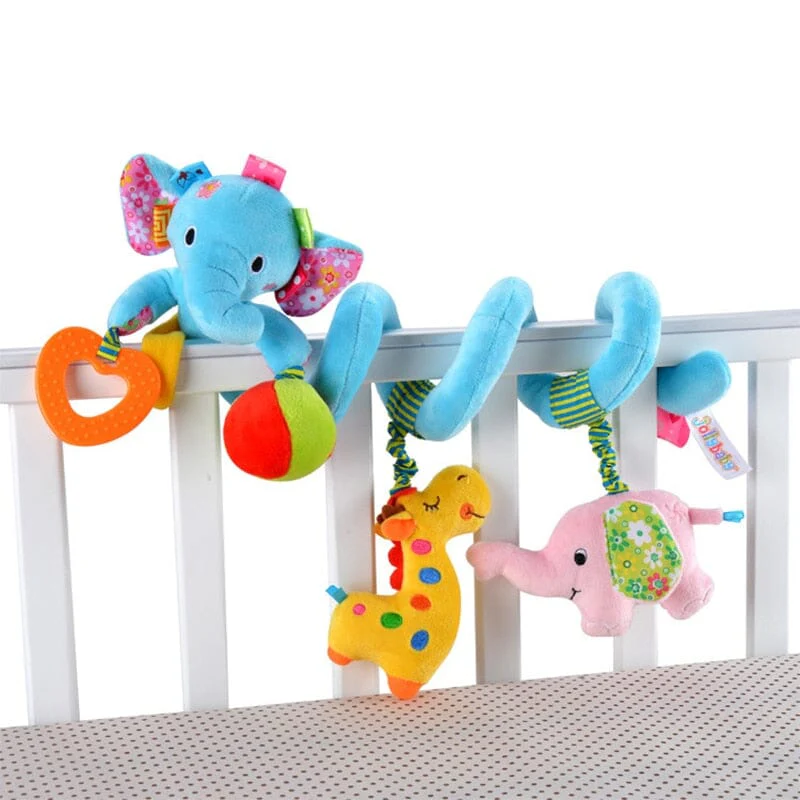 Baby Black White Stroller Spiral Plush Toys - Image 19