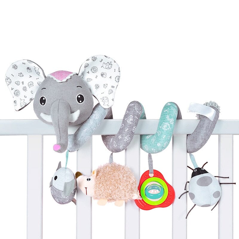 Baby Black White Stroller Spiral Plush Toys - Image 20