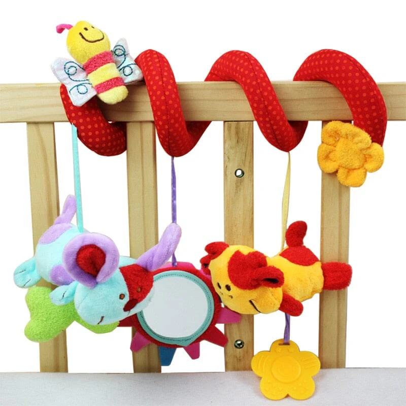 Baby Black White Stroller Spiral Plush Toys - Image 22
