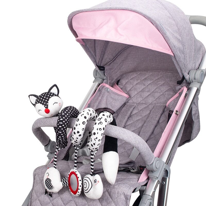 Baby Black White Stroller Spiral Plush Toys - Image 27