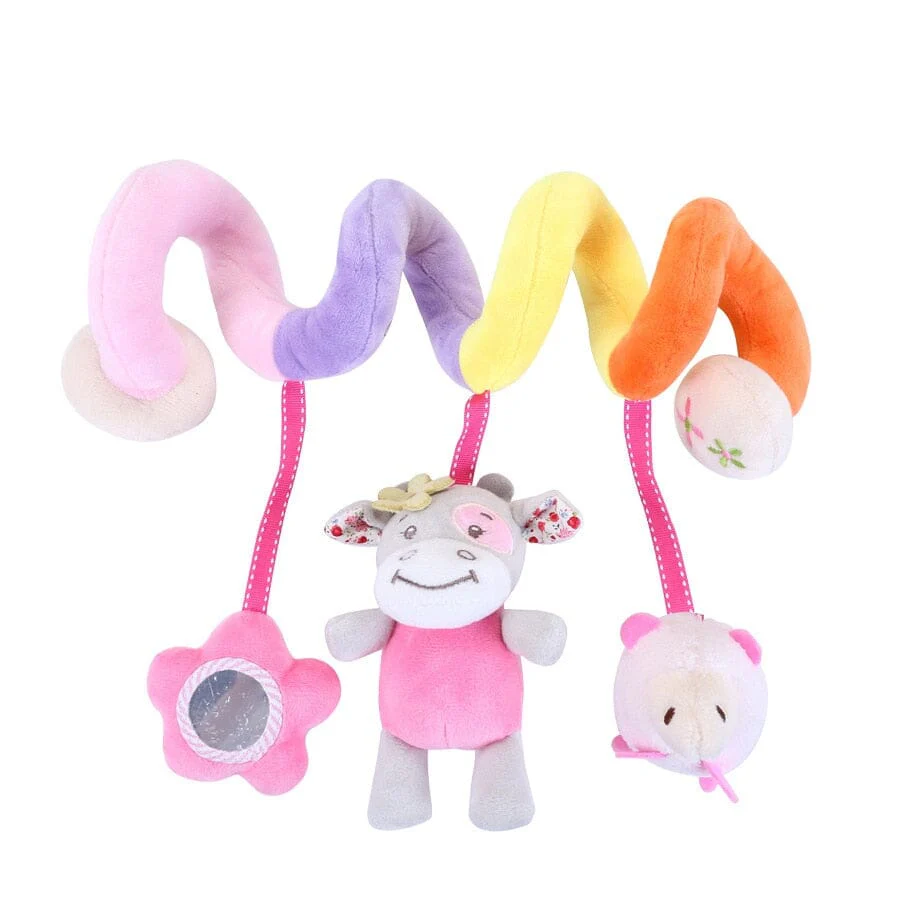 Baby Black White Stroller Spiral Plush Toys - Image 28