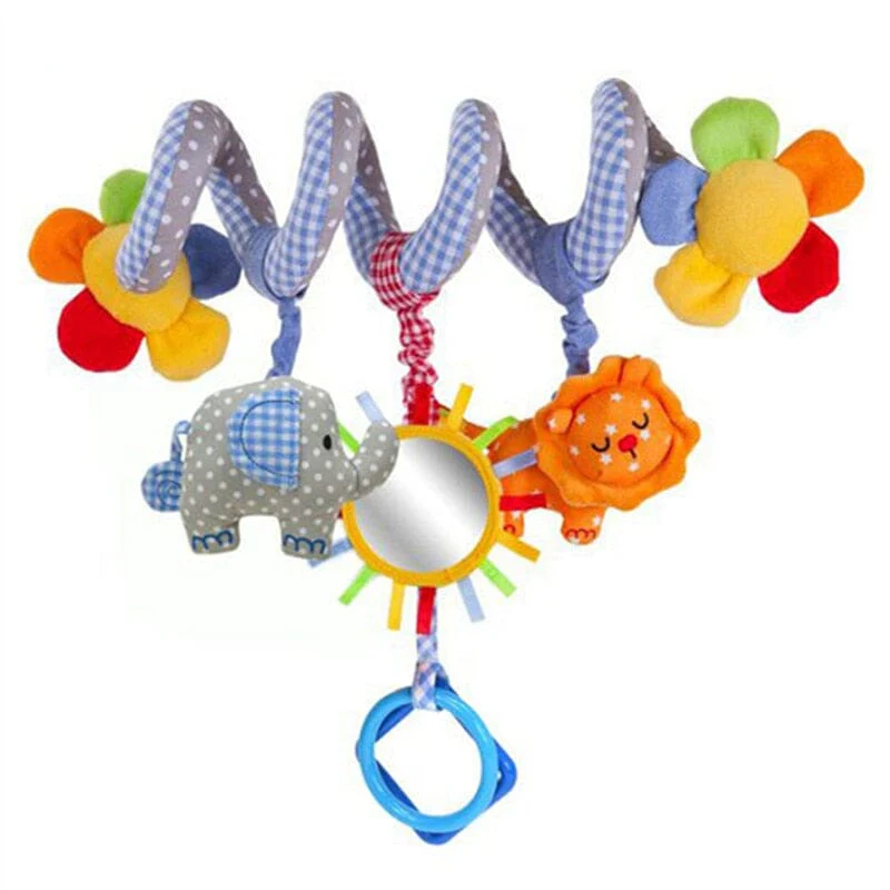 Baby Black White Stroller Spiral Plush Toys - Image 35