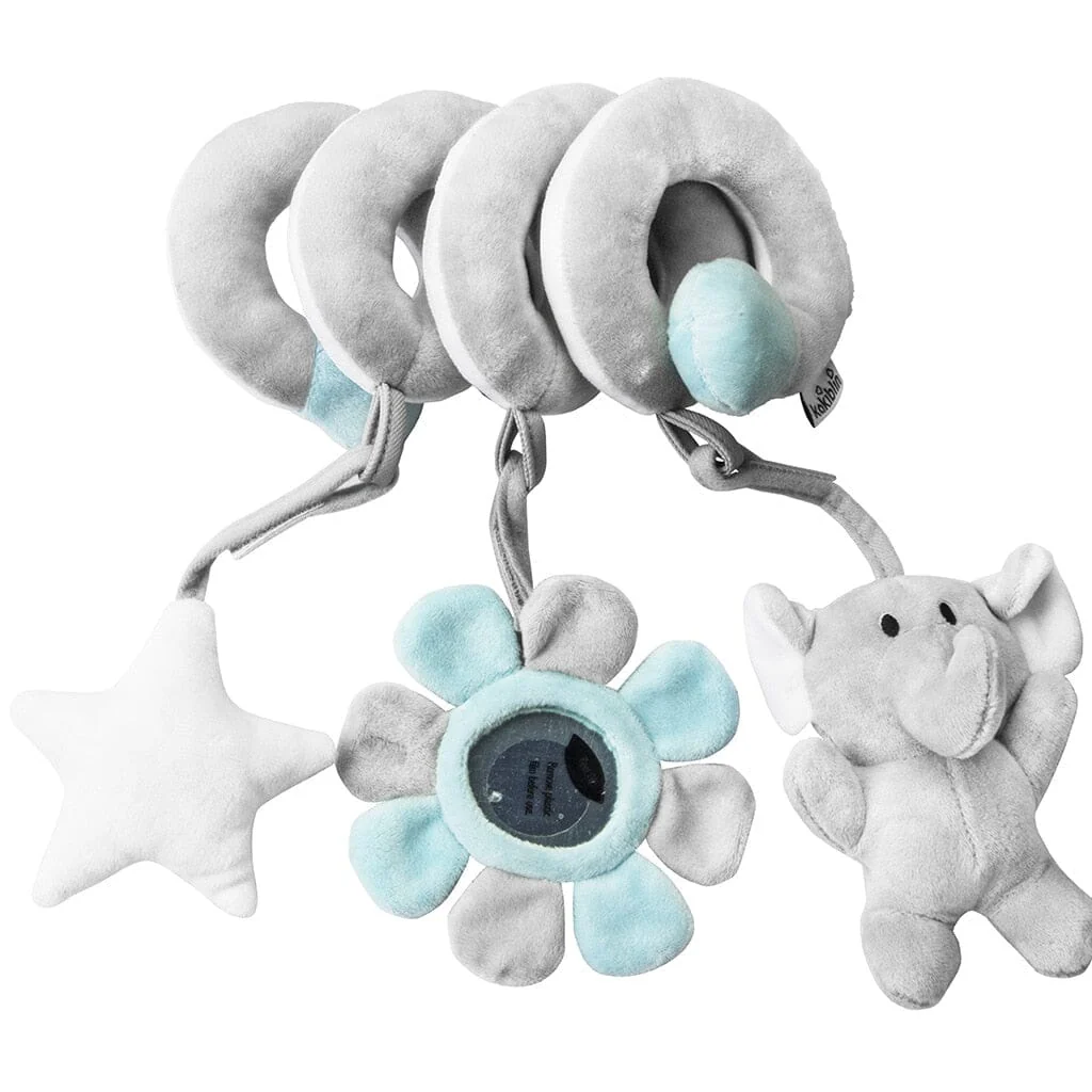 Baby Black White Stroller Spiral Plush Toys - Image 4
