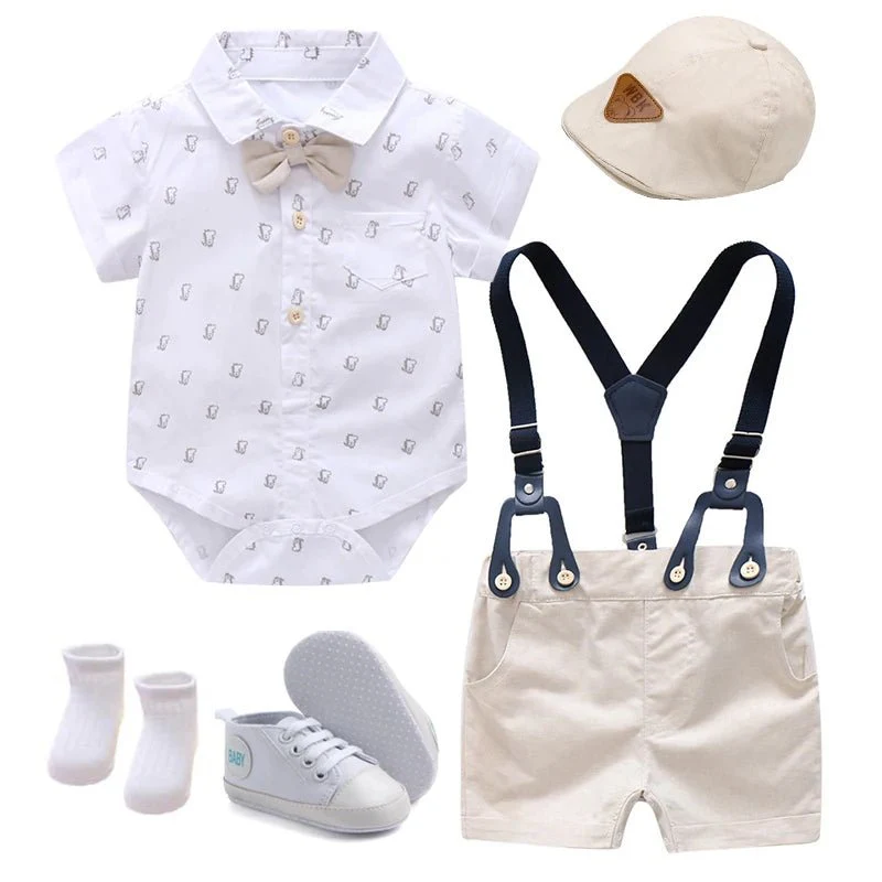 1st Birthday Baby Boy Outfit – Gentleman 7PCS Set - Image 6