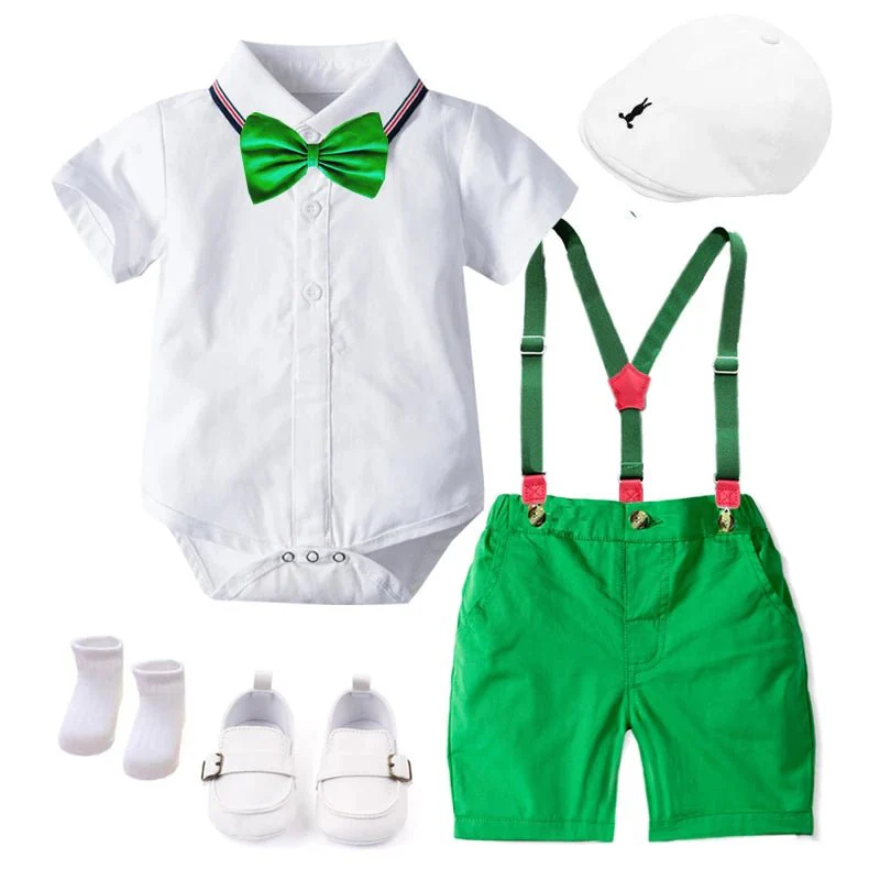 1st Birthday Baby Boy Outfit – Gentleman 7PCS Set - Image 8