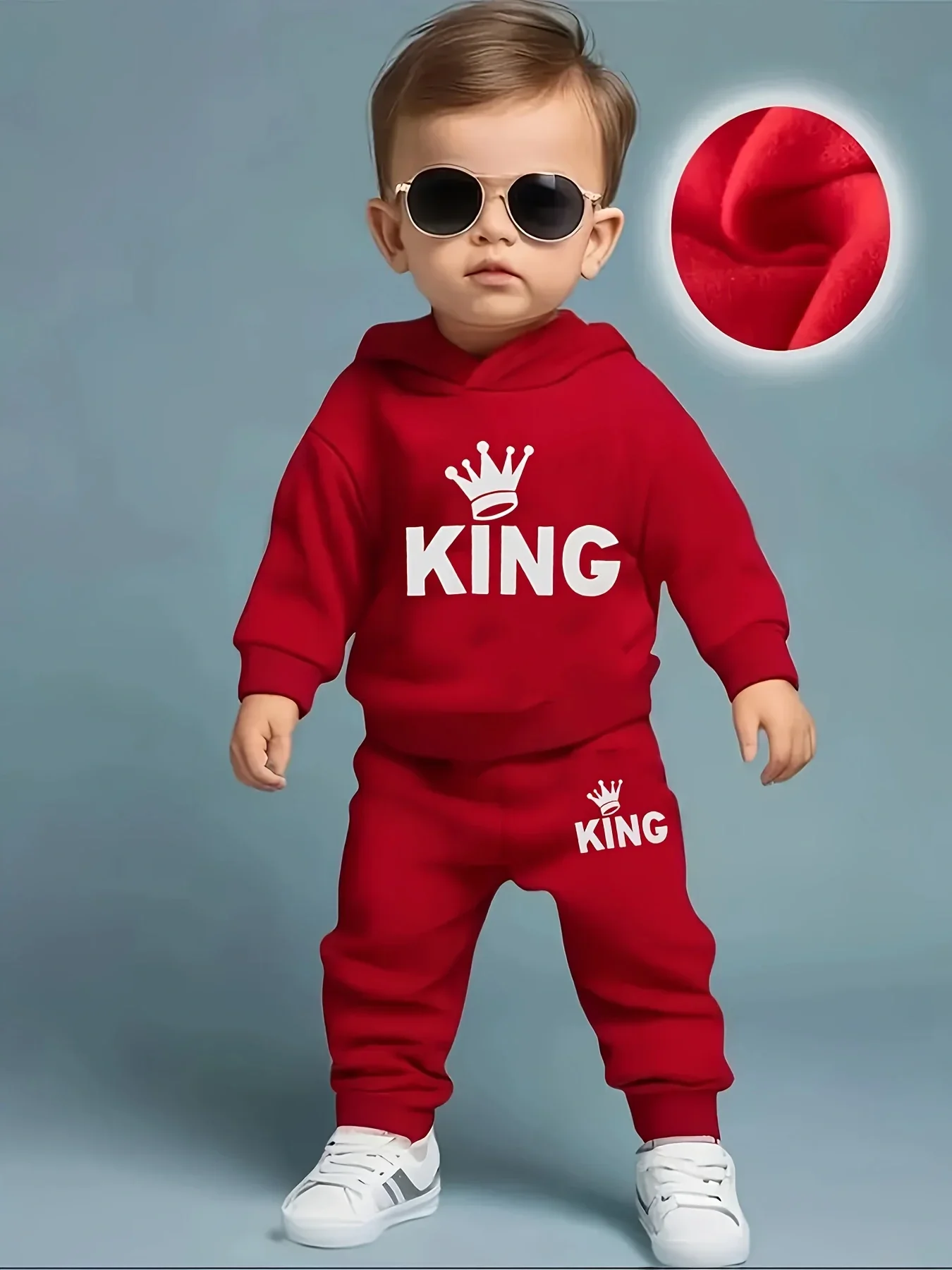KING Crown Fleece Hoodie & Pants – Stylish Sportswear