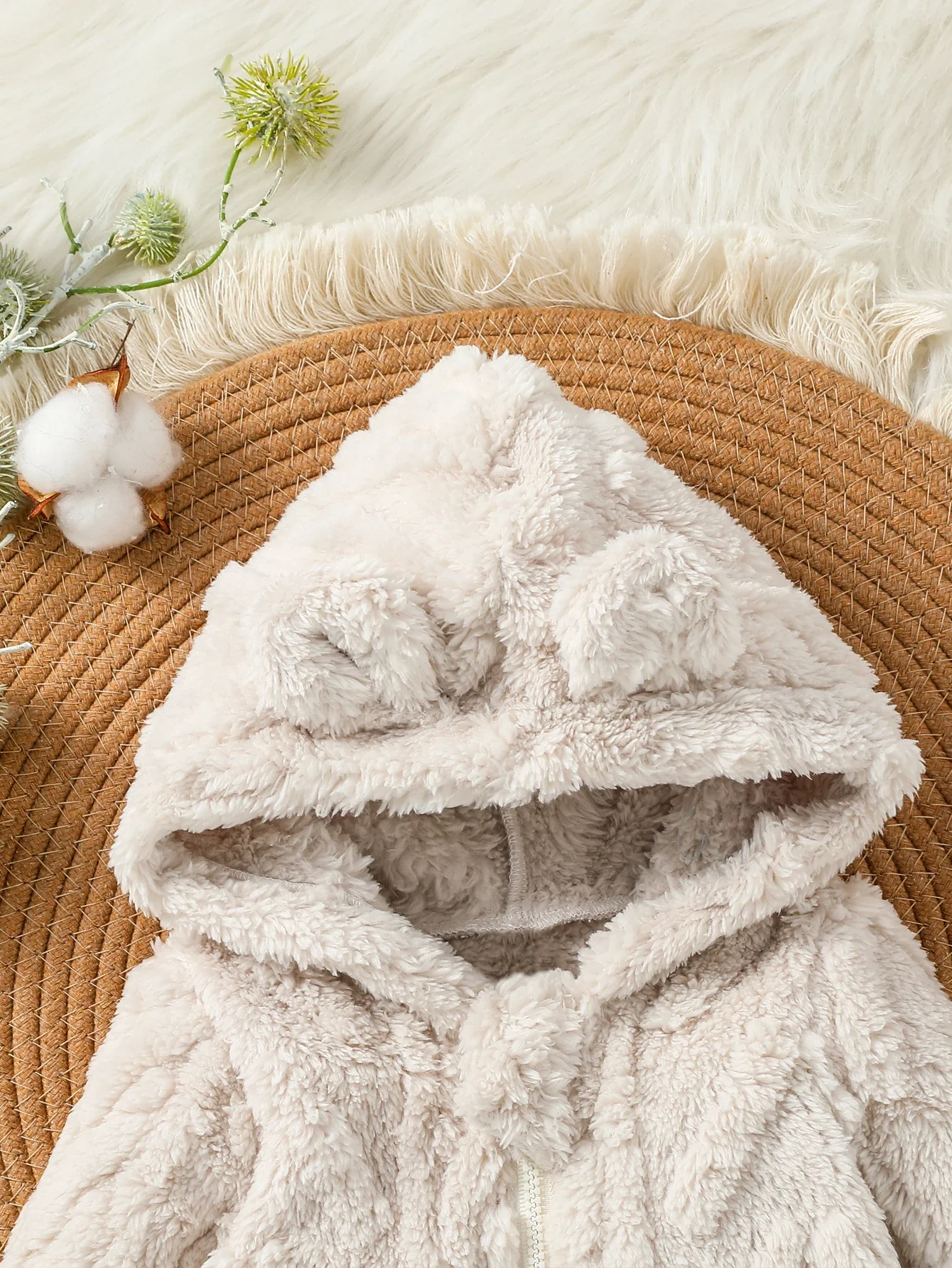 Baby Boys Winter Zipper Jumpsuit – Newborn Warmth - Image 3