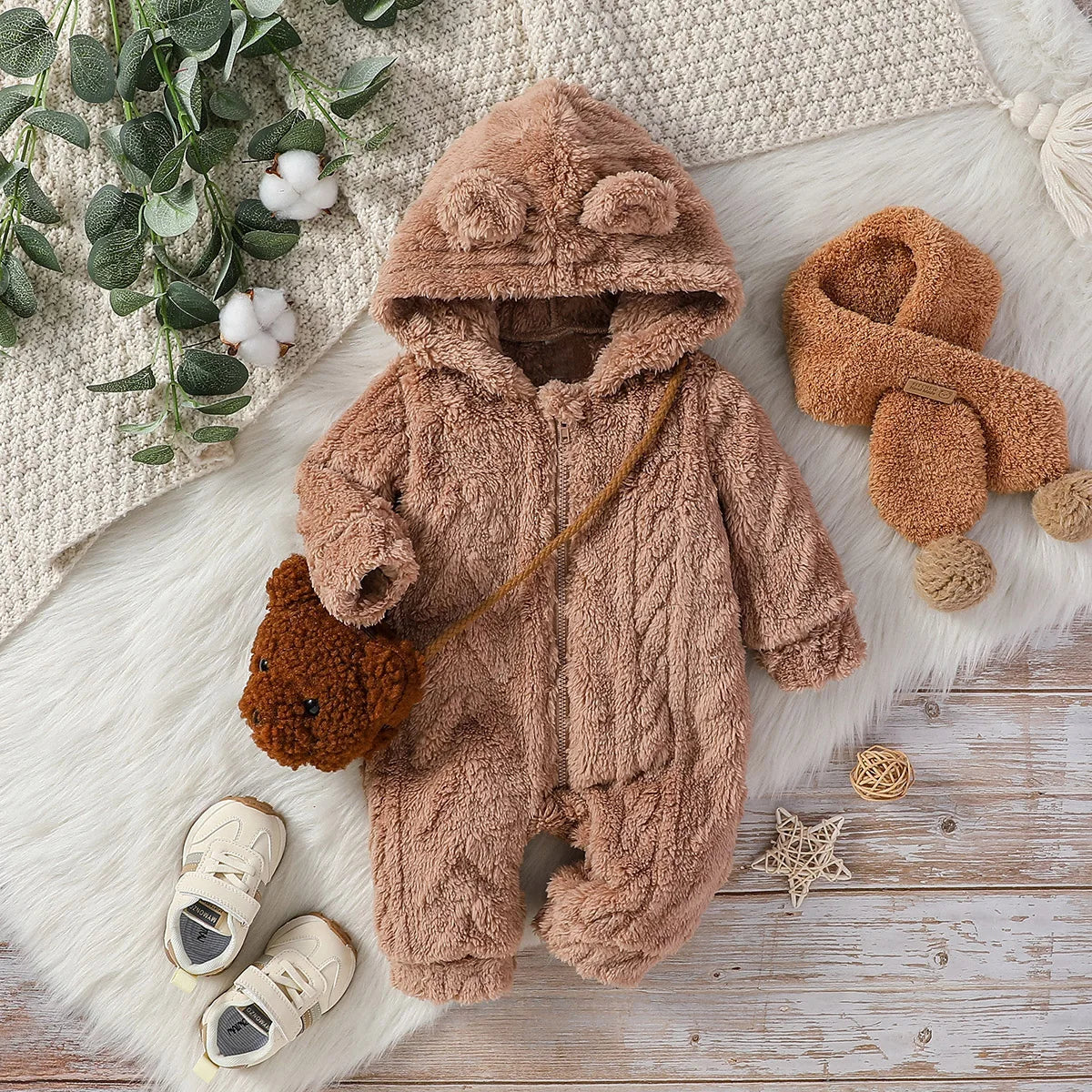 Baby Boys Winter Zipper Jumpsuit – Newborn Warmth - Image 6
