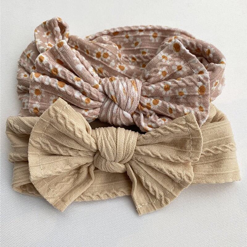 Baby Cable Knit Turban Headbands - Image 4