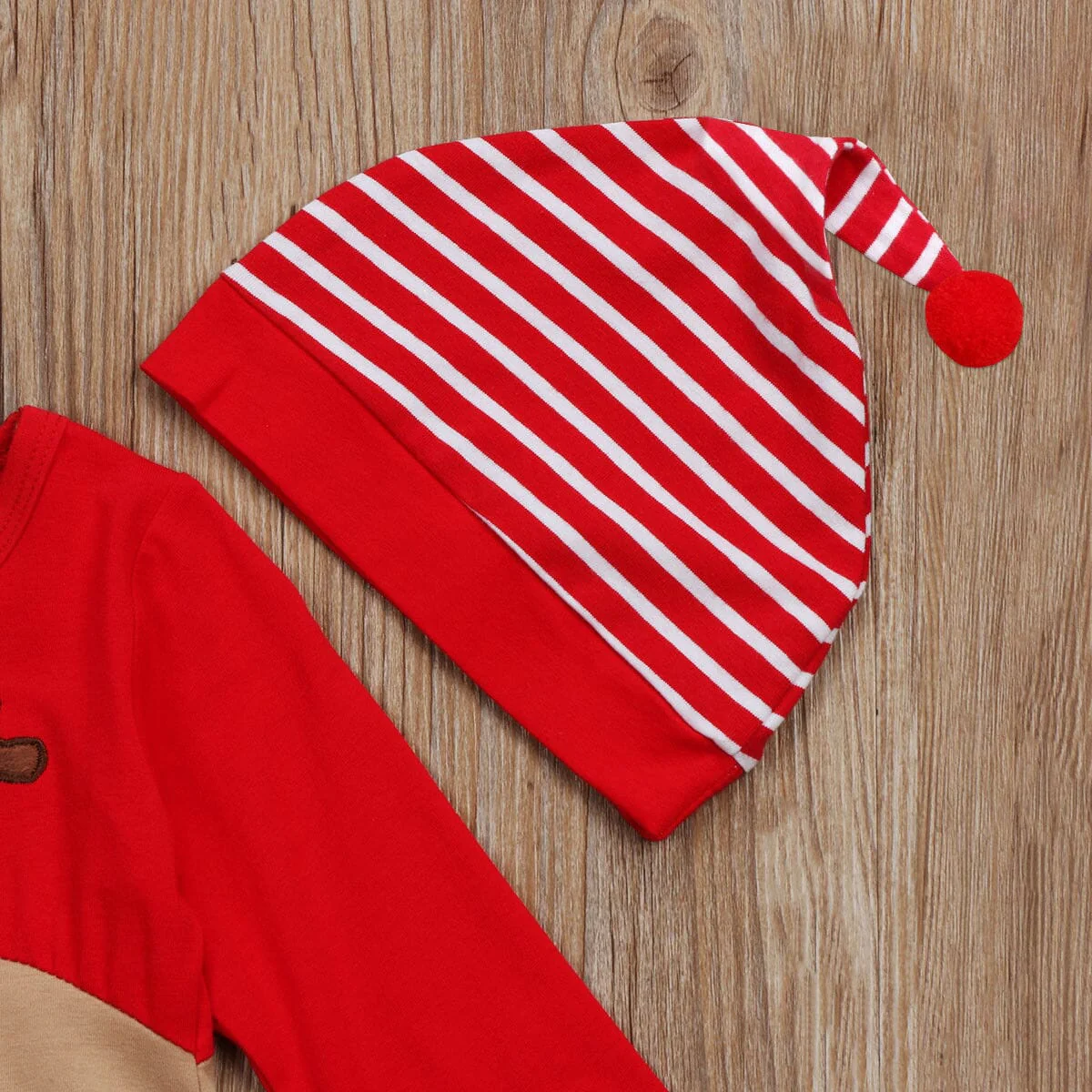 Baby Christmas Rompers And Hat - Image 4