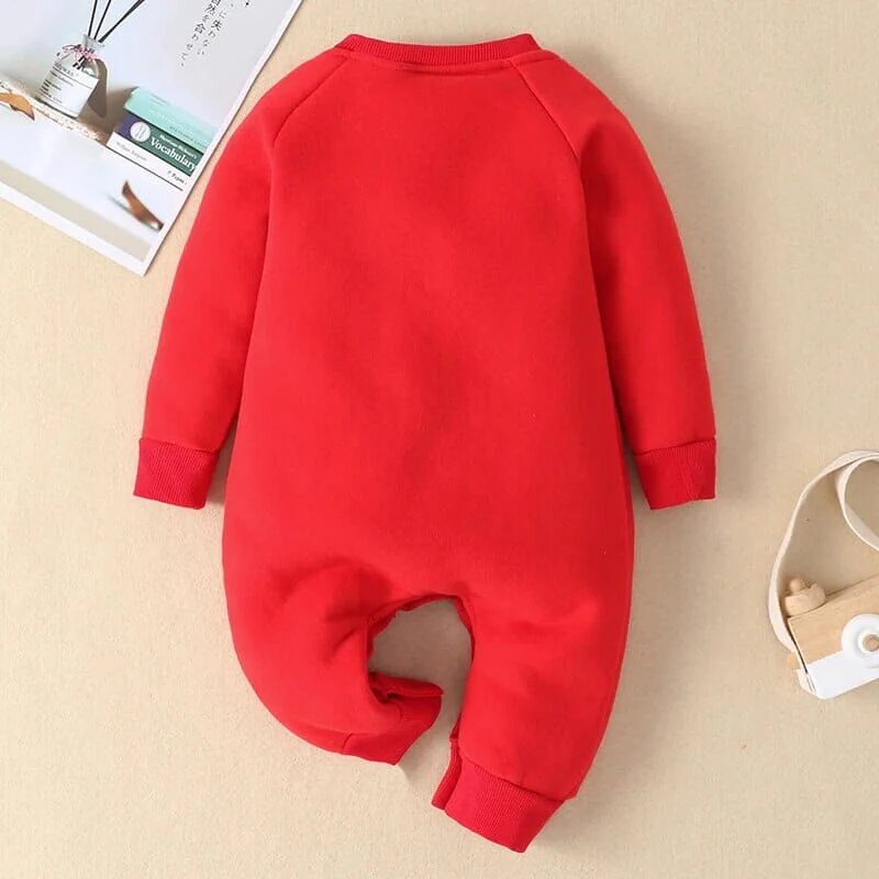 Baby Cotton Christmas Jumpsuit - Image 4