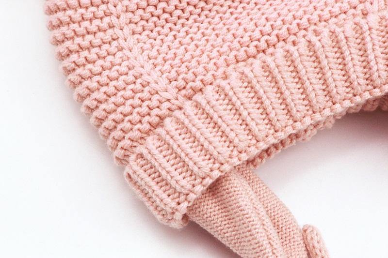 Baby Cotton Knitted Earflap Beanie Bonnet Cap - Image 8
