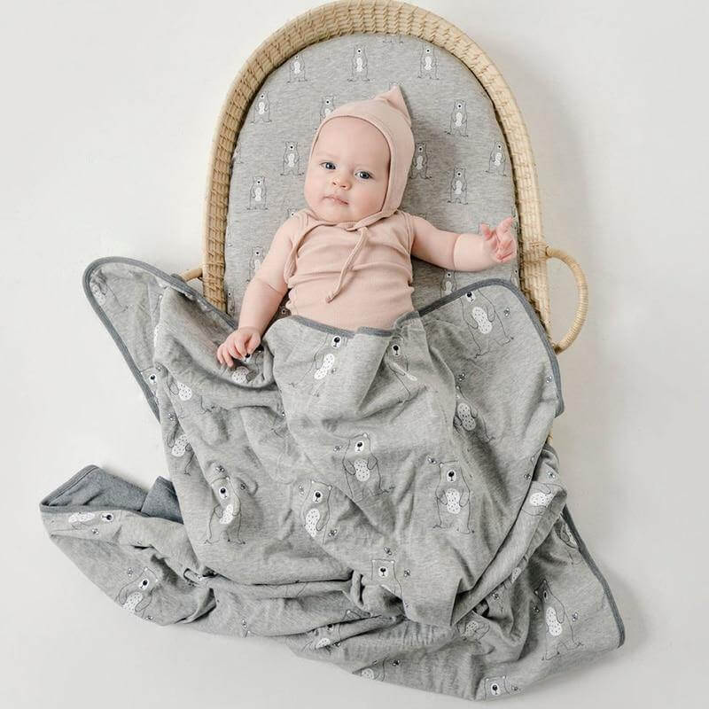 Baby Cotton Swaddle Animal Print - Image 3