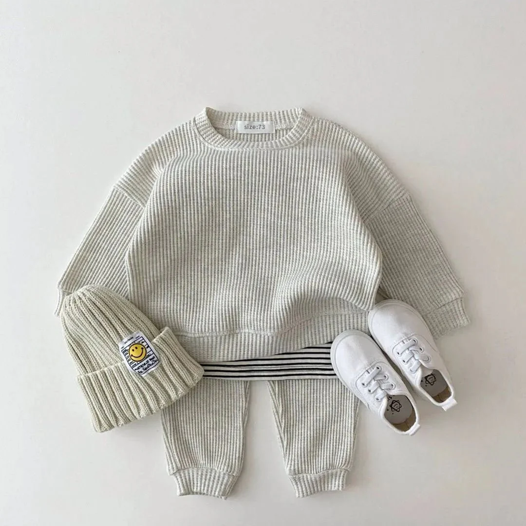 Baby Cotton Tracksuit Pullover Set