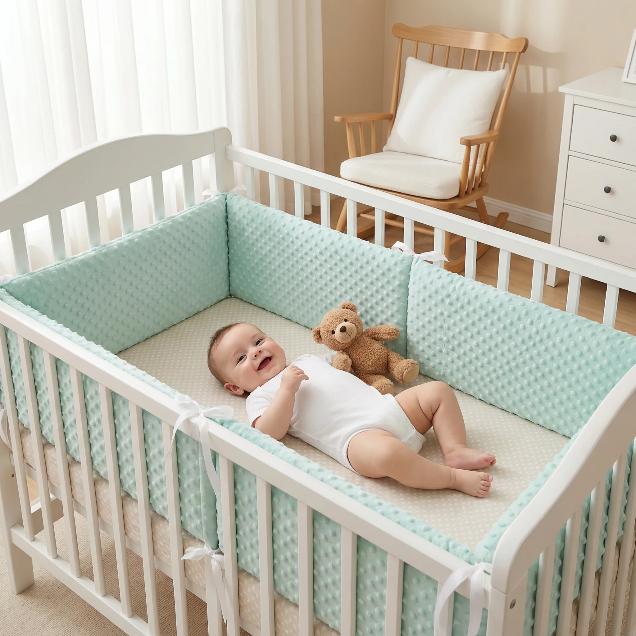 Premium Baby Crib Cushion - CozyGuard™ - Image 3