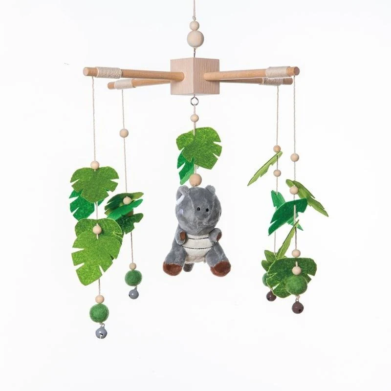 Baby Crib Mobile Cotton & Wood - Image 3