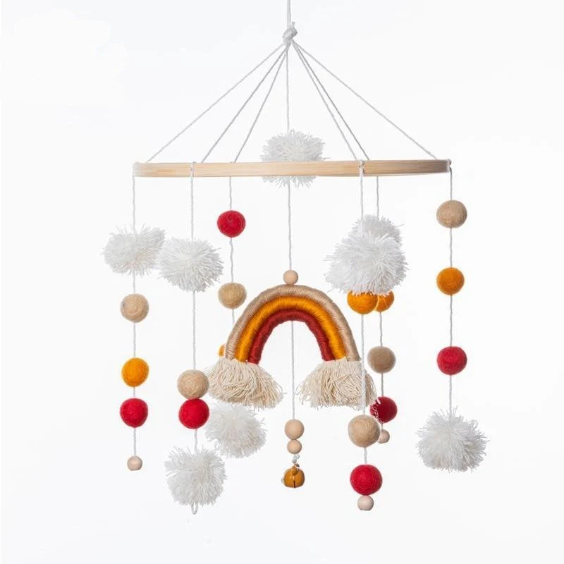 Baby Crib Mobile Cotton & Wood - Image 4