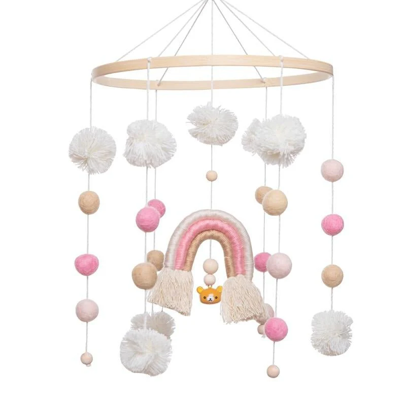 Baby Crib Mobile Cotton & Wood - Image 5
