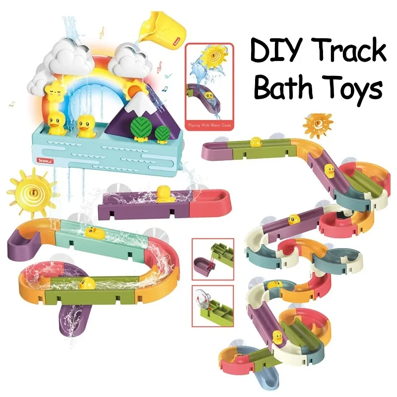 Baby Bath Track Slide Toy – Build & Play Water Activity Set - Image 3