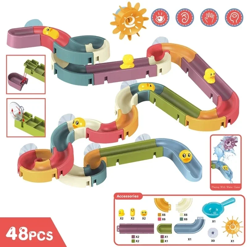 Baby Bath Track Slide Toy – Build & Play Water Activity Set - Image 8
