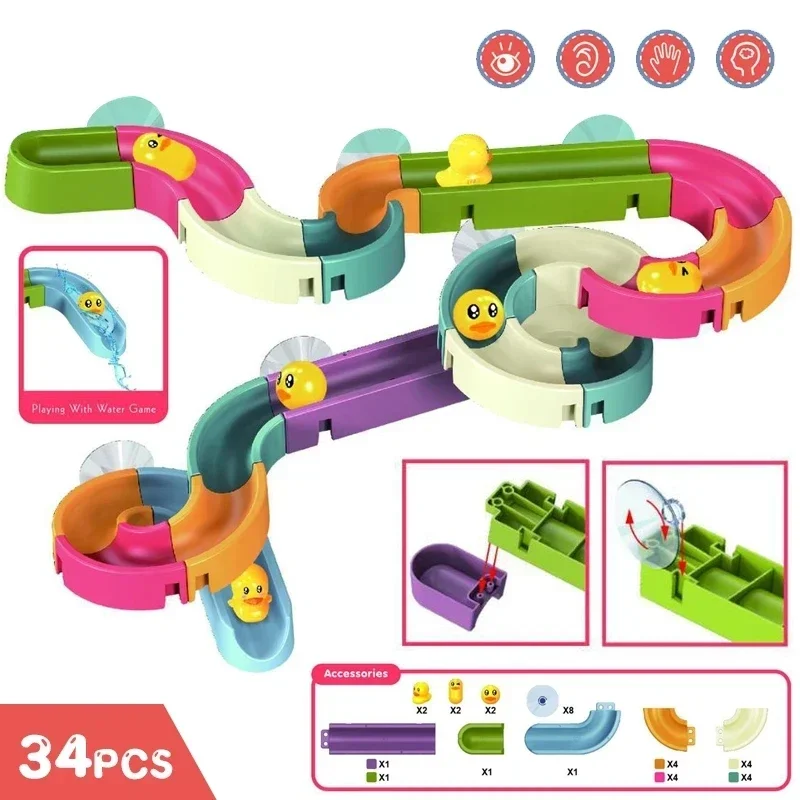 Baby Bath Track Slide Toy – Build & Play Water Activity Set - Image 9