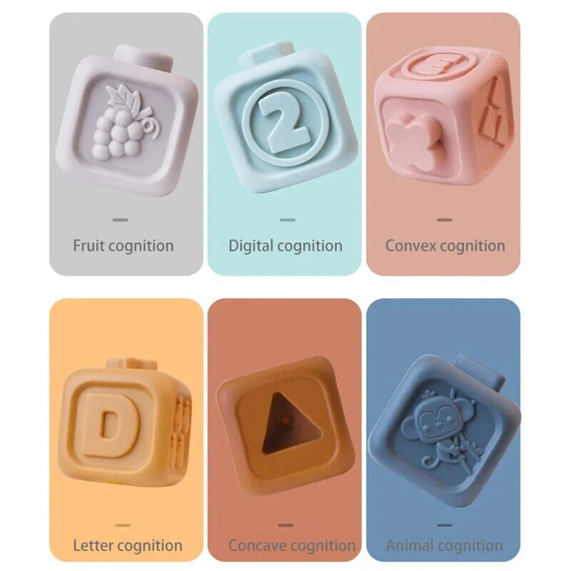 Baby Educational Stacking Montessori Soft Blocks - Image 3