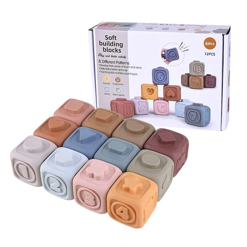 Baby Educational Stacking Montessori Soft Blocks - Image 4