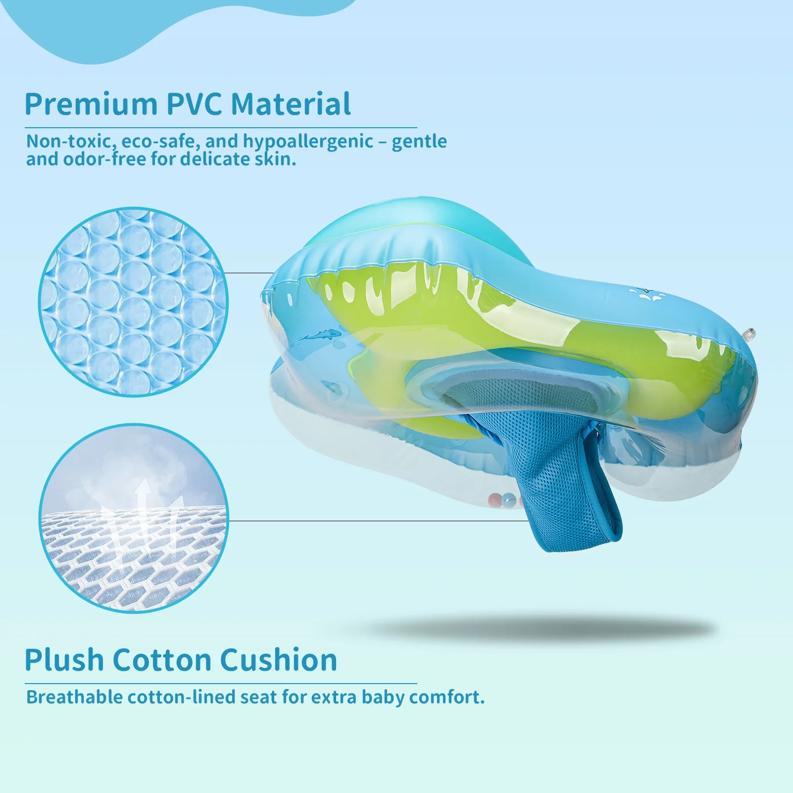 Baby Float Ring with Canopy – UV Sun Protection - Image 6