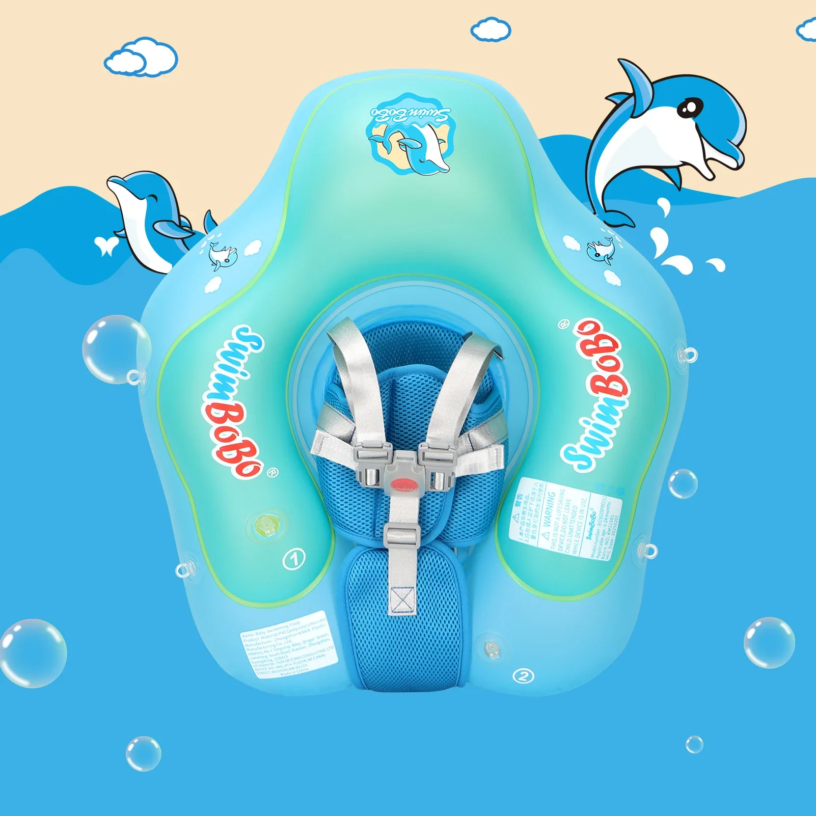 Baby Float Ring with Canopy – UV Sun Protection - Image 8