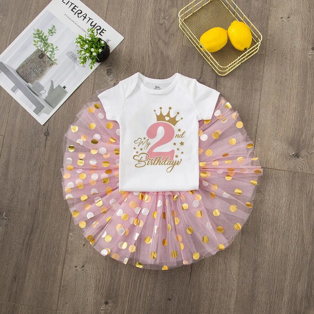Baby Girl 1 Year Birthday Outfit - Image 3