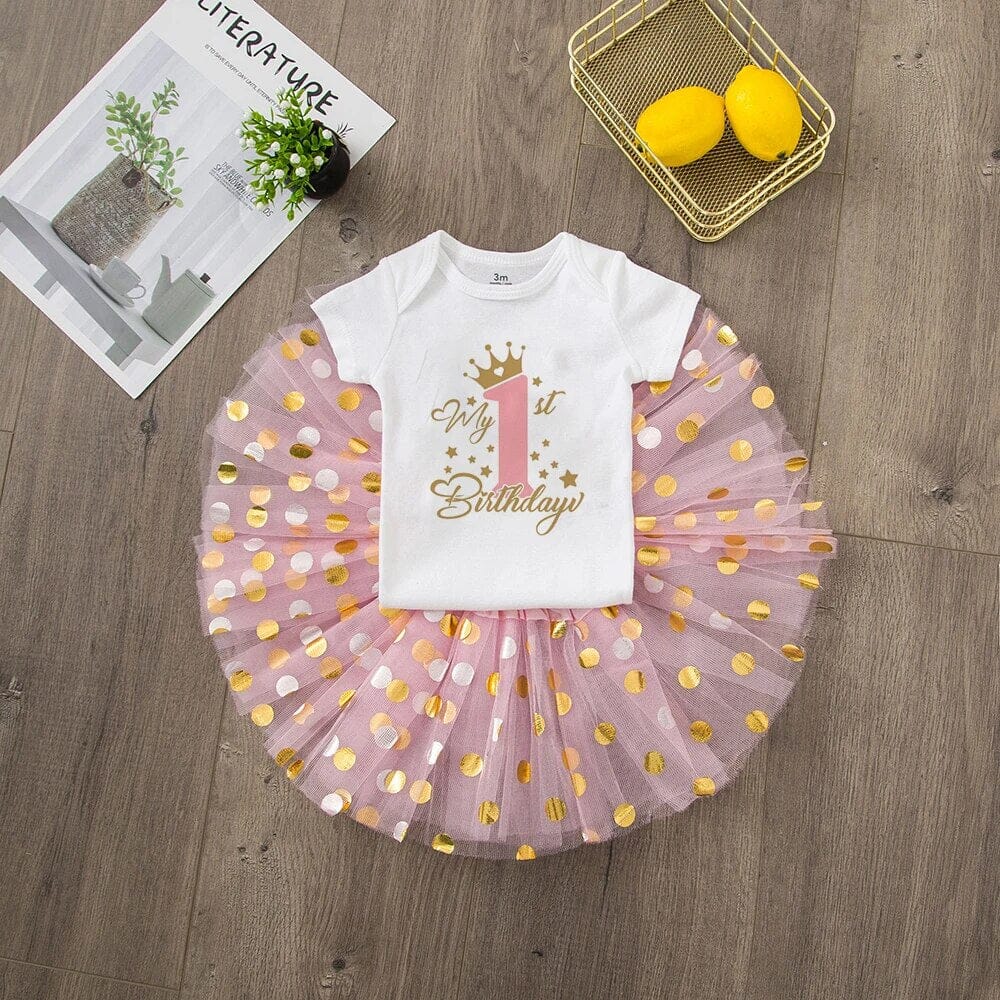 Baby Girl 1 Year Birthday Outfit - Image 5